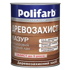 Лазурь деревозащита Polifarb палисандр 0.7кг