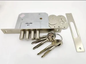 Замок врезной KALE 189 4MF 3 кл 4 ригеля никель