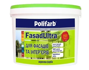 Краска латексная  Ультра Фасад Polifarb 7 кг