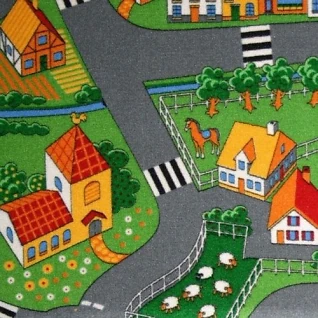 Ковролин AW (Бельгия) серия Village Little Village Print дизайн 90 (1м2) ширина (4м)