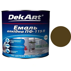 Эмаль ПФ-115 DekArt Шоколадная  2,8 кг