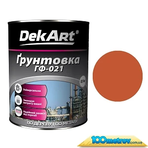 Грунтовка ГФ-021 DekArt Красно-коричневая 25 кг