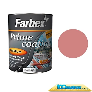 Грунтовка ГФ-021 Farbex Красно-коричневая 50 кг (по ржавчине)
