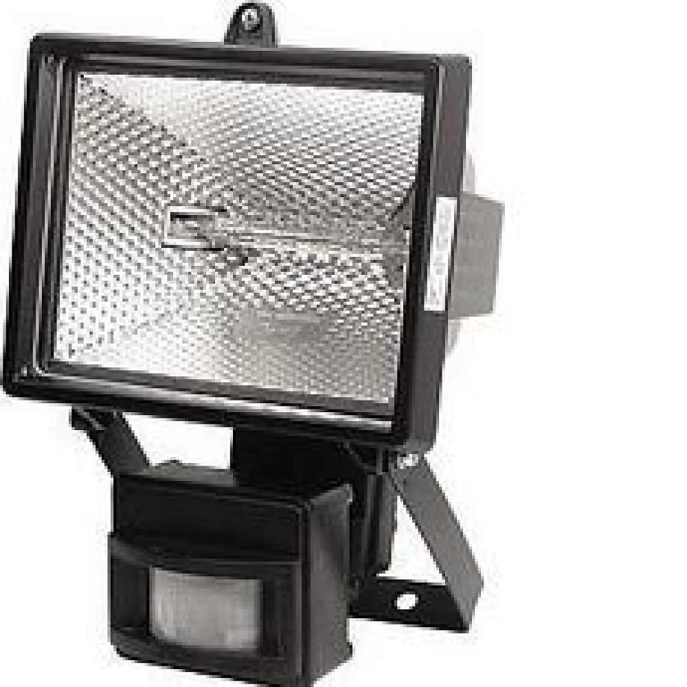 Прожектор 500Вт галогеновый с датчиком движения черный Buko