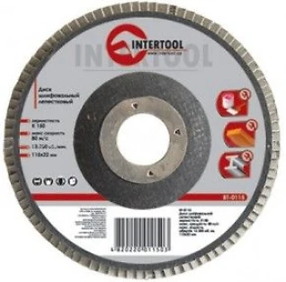 Диск шлифовальный лепестковый 180*22мм  60 Intertool BT-0226