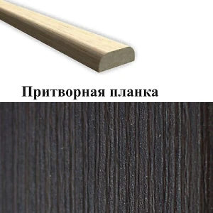 Притворная планка ПВХ DeLuxe МДФ grey new 35х8х2070 (стоевая) Новый стиль