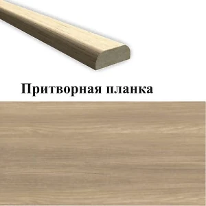 Притворная планка золотой дуб ПВХ DeLuxe МДФ 30х12х2070 (стоевая) Новый стиль