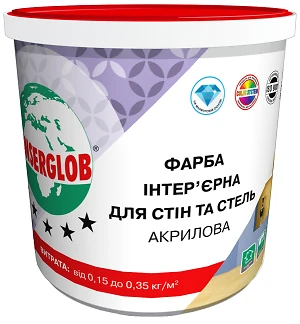 Краска водно-дисперсионная Anserglob Интерьер 10 л 14,0 кг