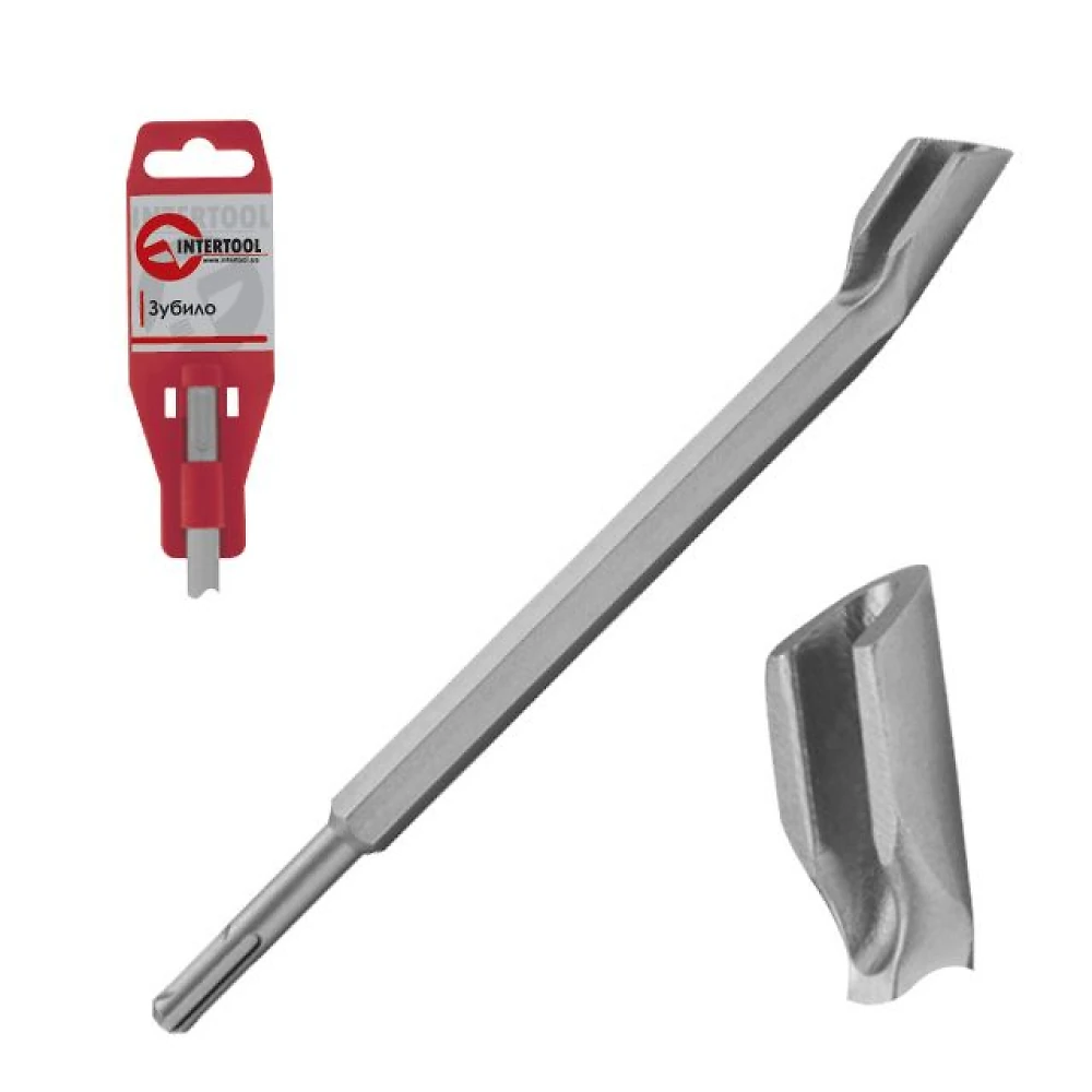 Зубило SDS-plus канавочное 14*22*250мм  Intertool SD-0414