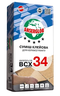 Клей для керамогранита Anserglob BCX-34