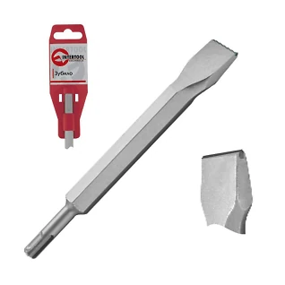 Зубило SDS-plus плоское 25*14*250мм с победитовой напайкой Intertool SD-0450