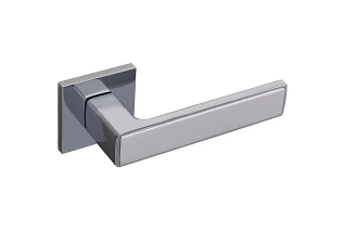Ручка на розетке Gavroche NIKEL Ni  Z25  цвет CP/W (хром/белая эмаль)