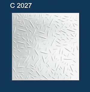 Плитка потолочная пенополистирольная C2027 Белый Иней Solid 1м2