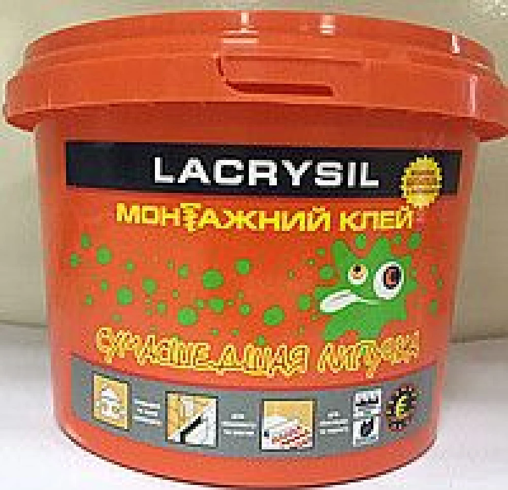 Клей Лакрисил универсальный монтажный акриловый Сумасшедшая липучка 1,2кг