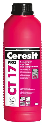 Грунтовка концентрат Ceresit СТ17 глубокопроникающая