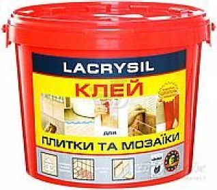 Клей для мозайки и плитки Лакрисил белый Круче сухих смесей 1,5 кг
