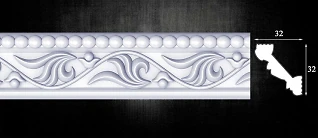 Плинтус потолочный Optima Decor/110 401