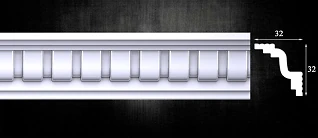 Плинтус потолочный Optima Decor/110 407