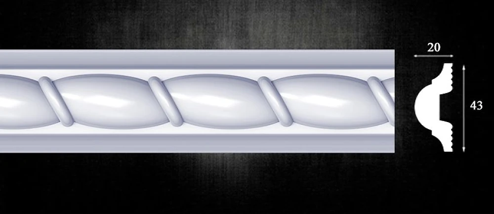 Плинтус пристенный Optima Decor/100 W42