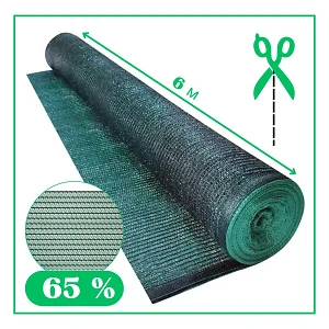 Затеняющая сетка 65 % ширина 6м (на метраж) темно-зеленая