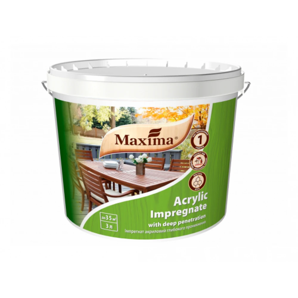 Импрегнат акриловый Бесцветный Maxima 3л