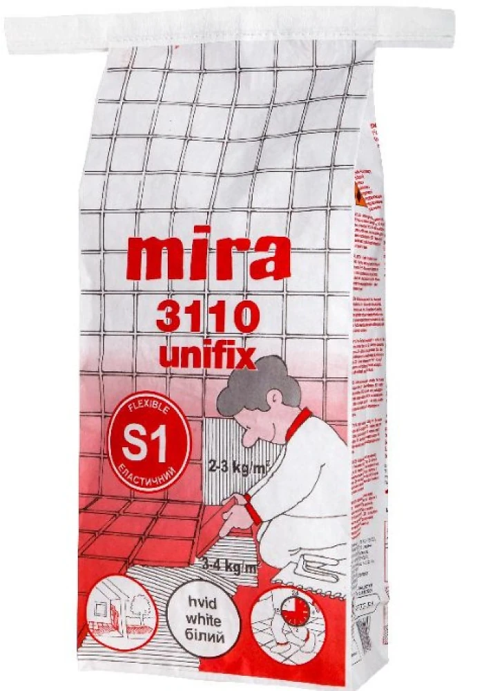 Клей до плитки Mira 3110 standardfix 25 кг