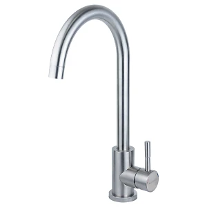 Смеситель KT D35  для кухни гусак ухо на гайке Aquatica KT-4B170P(9722101)