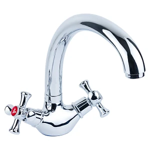 Смеситель PL 1/2 для кухни гусак ухо на гайке Aquatica PL-4В155C (9777110)
