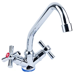 Смеситель PМ 1/2 для кухни эконом на гайке Aquatica PМ-1В157C (9780100)