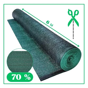 Затеняющая сетка 70 % ширина 6м (на метраж) темно-зеленая