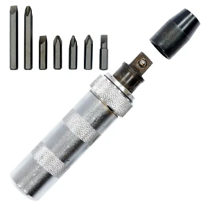 Отвертка ударная 6 насадок  Intertool HT-0430