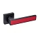 Ручка на розетке Gavroche MAGNIUM Mg  А1 цвет black/red ( чорний/красный)