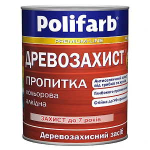 Деревозащита пропитка орех Polifarb 0,7 кг