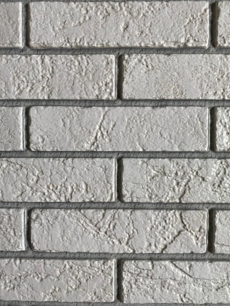 Пластиковая Панель Пластмаркет кирпич Жемчужный 960 * 485мм