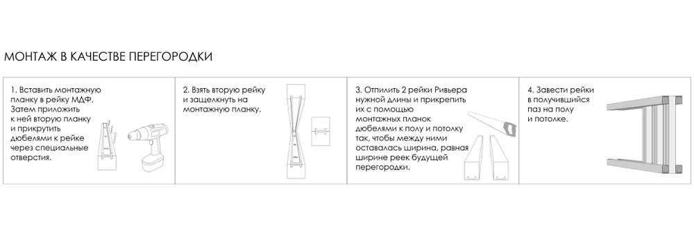 Интерьерная рейка МДФ Stella Ривьера Белый 40*30*2700