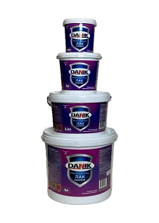 Лак акриловий шовковисто-матовий Danik 1,0кг