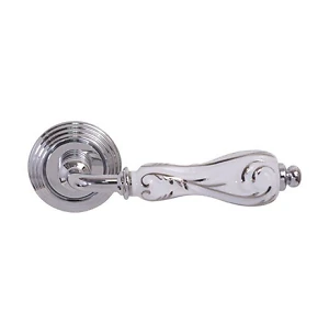 Ручка Ручка Fimet 147P Flora 147P-269 F04 Хром / белый фарфор  с серебром