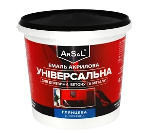 Емаль  універсальна Arsal  Біла  0,5л