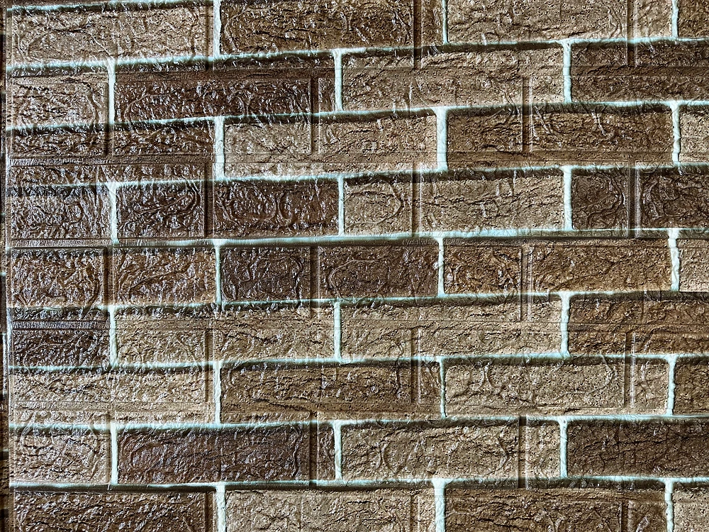 Самоклеющаяся декоративный 3D панель облицовочный кирпич 700x770x5 мм 400-5