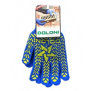 Перчатки Doloni  587 сине-жолтые