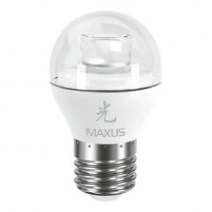 Лампа светодиодная шар 4Вт  220В Е27 3000K Maxus' AP SAKURA 1-LED-433 (гарантия пять лет)