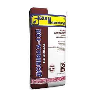 Стяжка цементная нивелюрующая БудМастер ДОЛВКА-108 (GOODBASE) 25кг