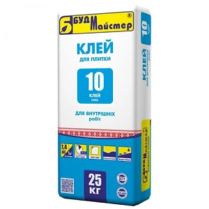 Клей для плитки для внутренних работ БудМастер КЛЕЙ-10 (СИЛА) 25кг