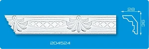 Плинтус потолочный 204524 Формат 1м