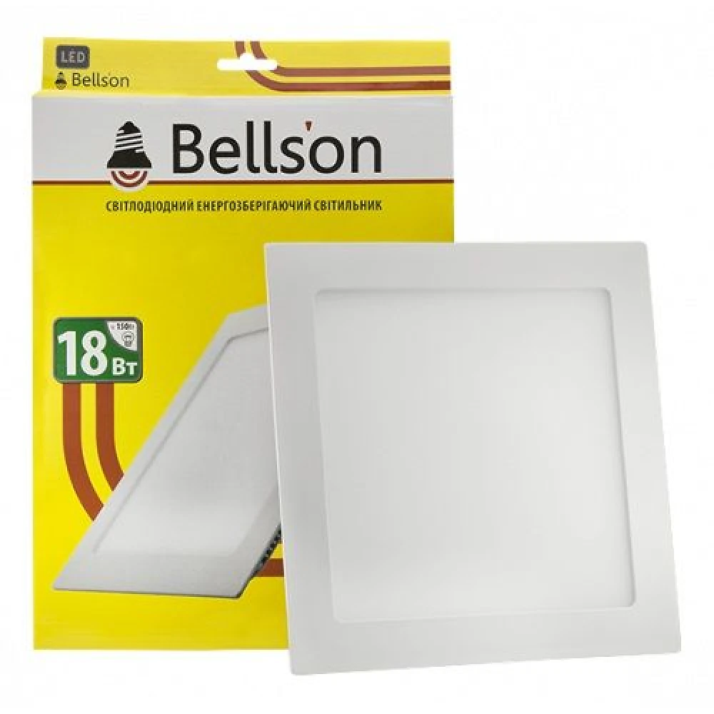Светодиодная панель Bellson встраиавемая квадрат 18W 4000K