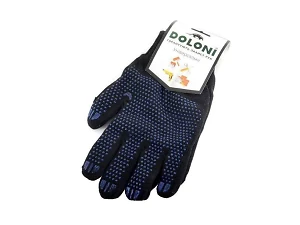 Перчатки Doloni  648 черные  двойные