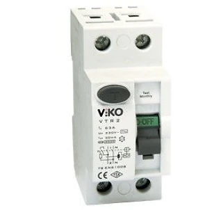 УЗО 25A 2 полюса 300mA  Viko