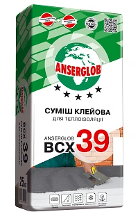 Клей для пенополистирола Anserglob ВСХ-39 25 кг