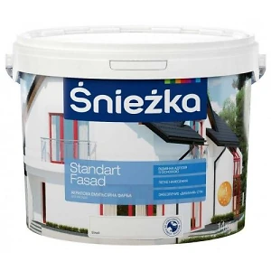 Краска акриловая фасадная Sniezka Standart Fasad 10 л 13 кг