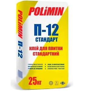 Клей для плитки Polimin П-12  25 кг